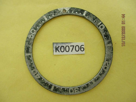 USED VINTAGE SEIKO BEZEL INSERT FOR SKX007 6309 7040 7290 6306 DIVE WATCH K00706