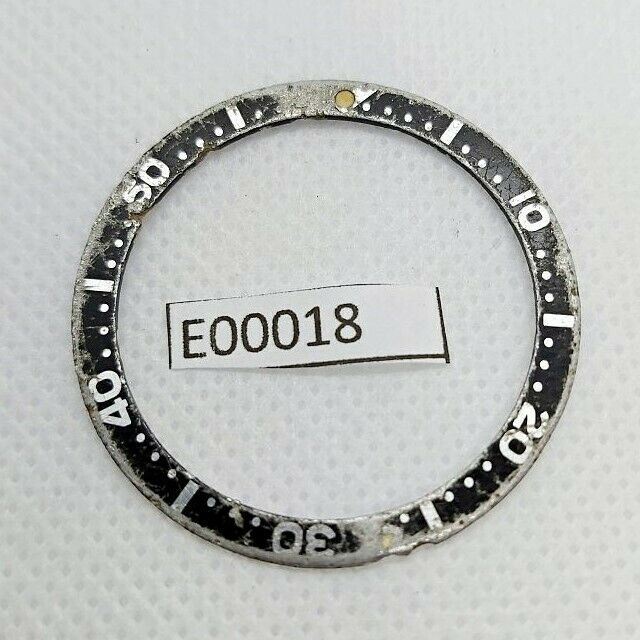 USED VINTAGE SEIKO BEZEL INSERT FOR 7002 6309 7040 7290 6306 DIVE WATCH E00018