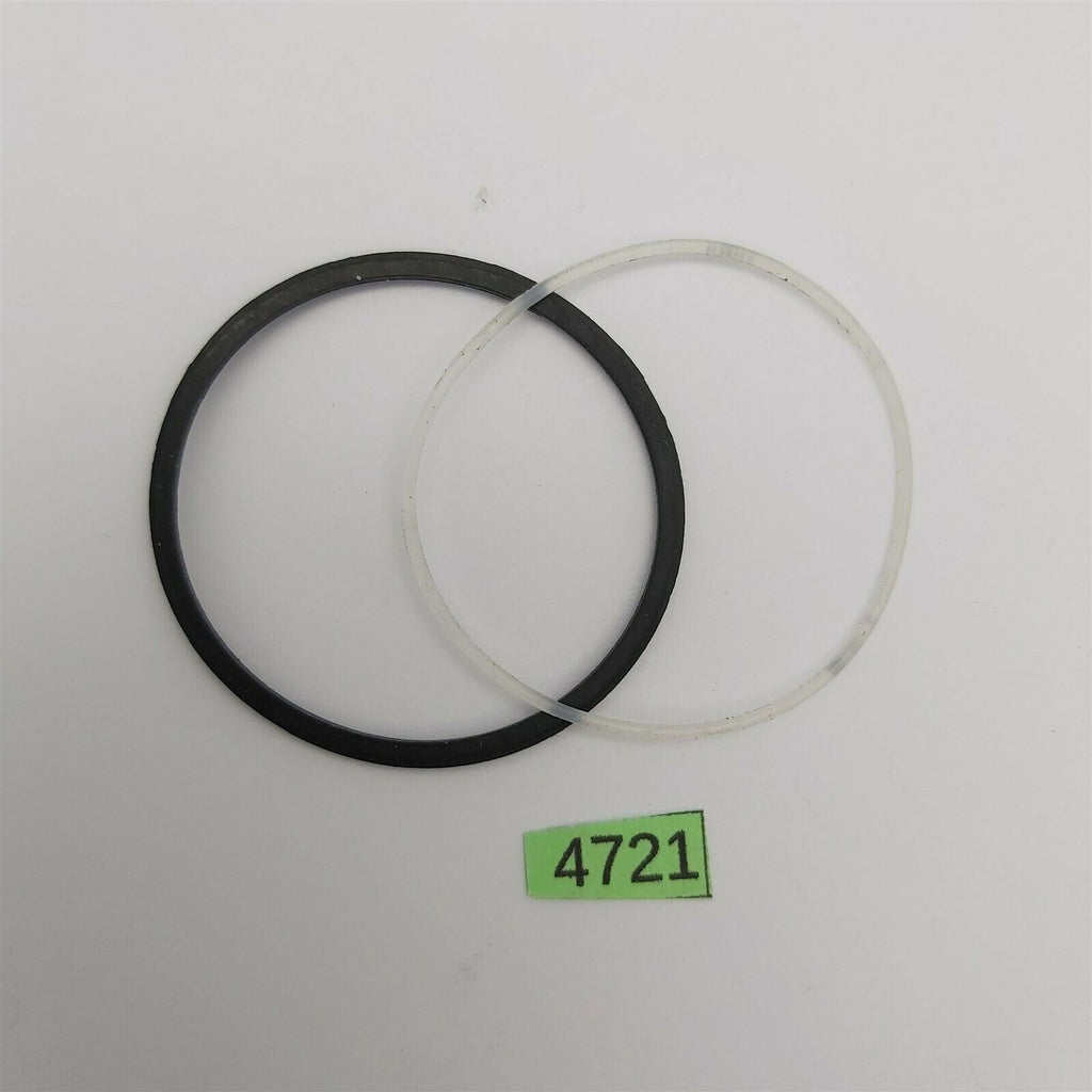 USED LOT 2 SEIKO CASE BACK & RUBBER UNDERLAY GASKET 6309 7290 WATCH BVT04721