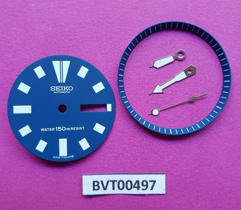 NEW SEIKO BLUE DIAL HANDS MINUTE TRACK SET FOR SEIKO 6309 7290 WATCH BVT00497