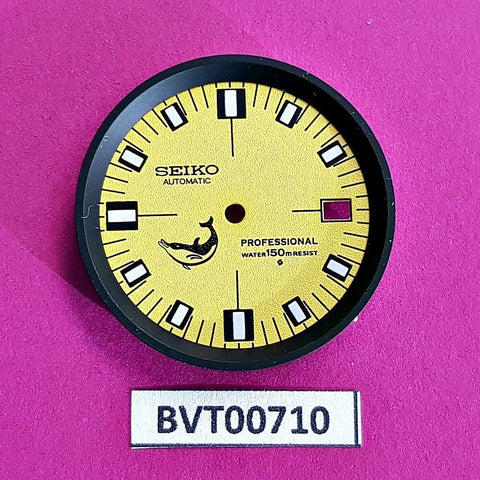 NEW SEIKO DOXA DOLPHIN YELLOW DIAL MINUTE TRACK SET 7002 7000 WATCH BVT00710