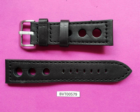 NEW REAL LEATHER STRAP BAND SIZE 24 MM FOR PANERAI & OTHER WATCHES BVT00579