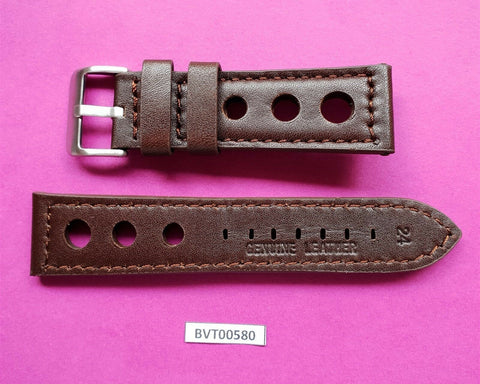 NEW REAL LEATHER STRAP BAND SIZE 24 MM FOR PANERAI & OTHER WATCHES BVT00580