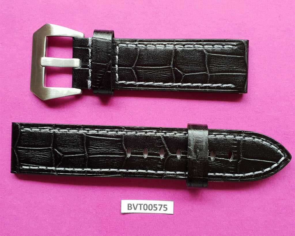 NEW REAL LEATHER STRAP BAND SIZE 22 MM PANERAI, SEIKO & OTHER WATCHES BVT00575