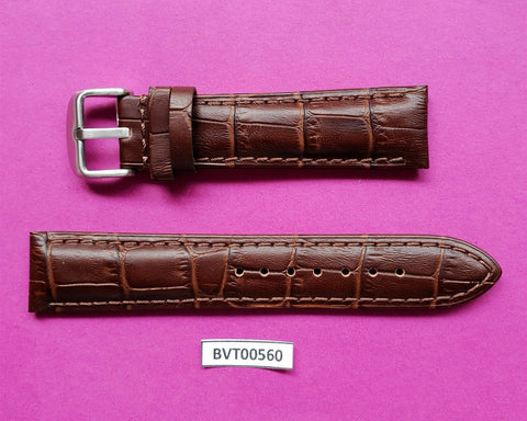 NEW REAL LEATHER STRAP BAND SIZE 20 MM FOR OMEGA & OTHER WATCHES BVT00560