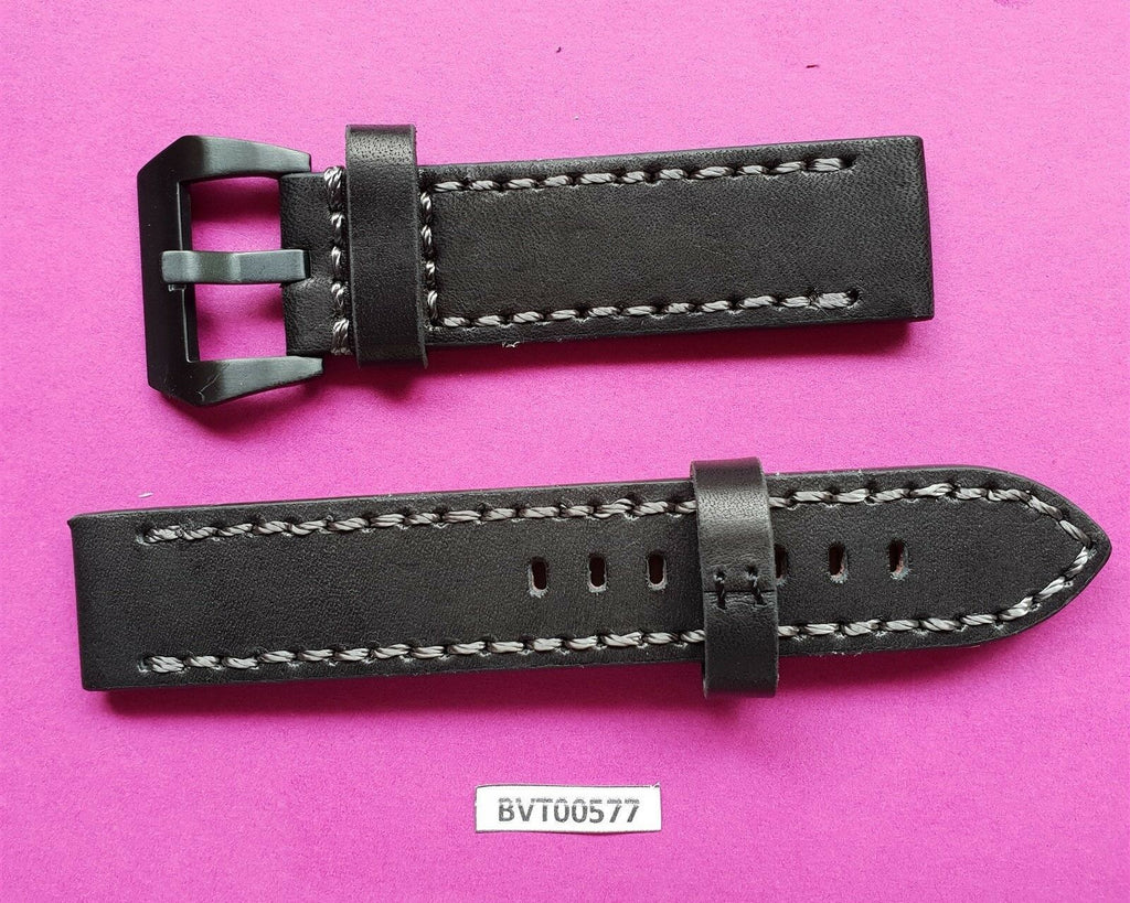 NEW REAL LEATHER STRAP BAND SIZE 22 MM PANERAI, SEIKO & OTHER WATCHES BVT00577