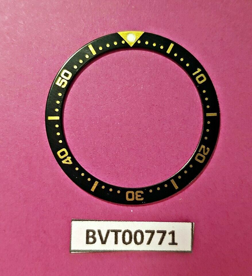NEW SEIKO BLACK GOLD INSERT 4205, 7C43, 7S26 0030 MIDSIZED DIVE WATCH BVT00771