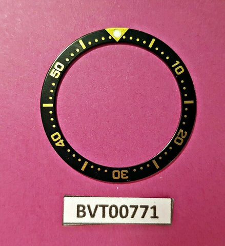 NEW SEIKO BLACK GOLD INSERT 4205, 7C43, 7S26 0030 MIDSIZED DIVE WATCH BVT00771