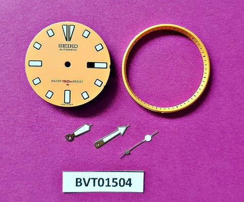 NEW SEIKO ORANGE DIAL HANDS MINUTE TRACK SET FOR SEIKO 4205 0155 WATCH BVT01504