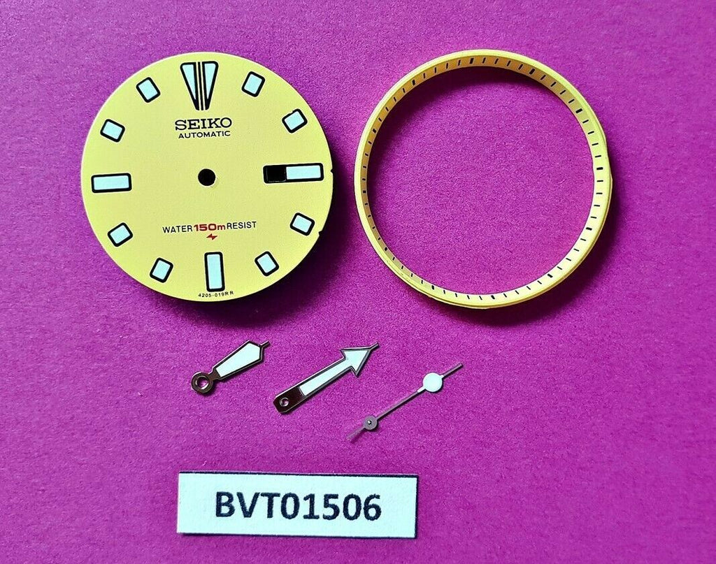 NEW SEIKO YELLOW DIAL HANDS MINUTE TRACK SET FOR SEIKO 4205 0155 WATCH BVT01506
