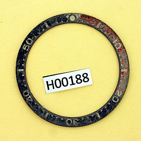 USED VINTAGE SEIKO BEZEL INSERT FOR 7002 6309 7040 7290 6306 DIVE WATCH H00188