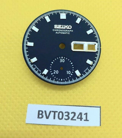 NEW SEIKO MATTE BLUE DIAL FOR SEIKO 6139 POGUE SERIES CHRONOGRAPH WATCH BVT03241