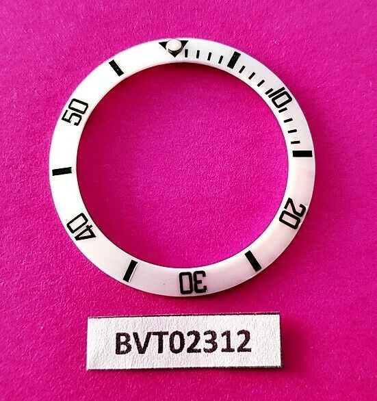 SEIKO WHITE SUBMARINE CERAMIC BEZEL SLANT INSERT 7S26 0050 SKX023 WATCH BVT2312