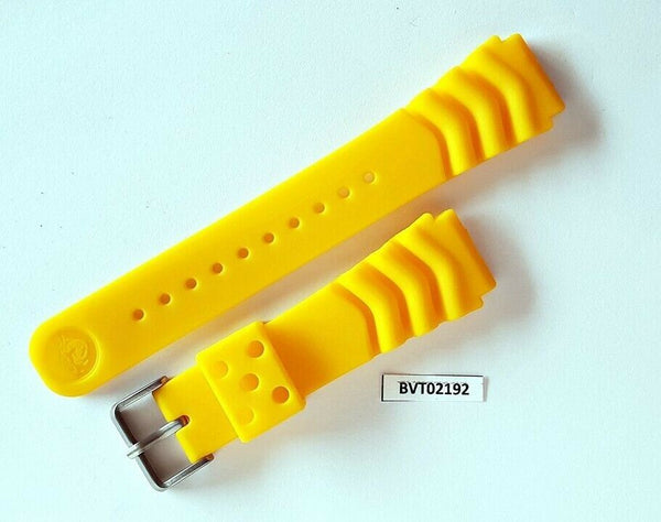 NEW FOR SEIKO RUBBER STRAP YELLOW PADI WAVE Z22 BAND 6309 7548 7002 BVT02192