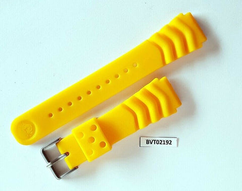 NEW FOR SEIKO RUBBER STRAP YELLOW PADI WAVE Z22 BAND 6309 7548 7002 BVT02192