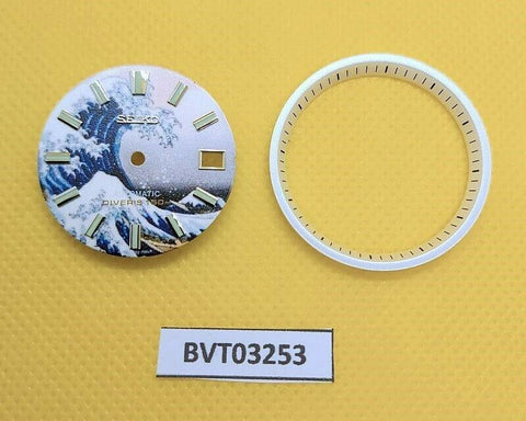 NEW SEIKO GREAT WAVE KANAGAWA 7002 7000 NEW MOD DIAL MINUTE TRACK WATCH BVT03253