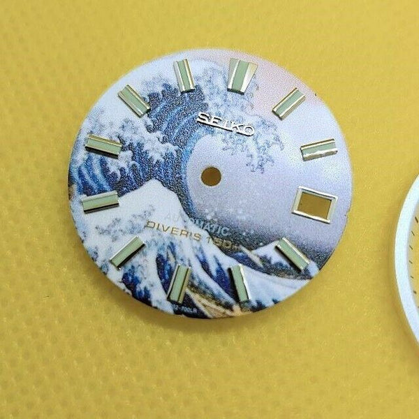 NEW SEIKO GREAT WAVE KANAGAWA 7002 7000 NEW MOD DIAL MINUTE TRACK WATCH BVT03253