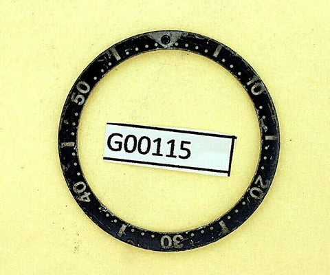 USED VINTAGE SEIKO BEZEL INSERT FOR 7002 6309 7040 7290 6306 DIVE WATCH G00115