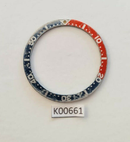 USED VINTAGE SEIKO BEZEL INSERT FOR SKX007 6309 7040 7290 6306 DIVE WATCH K00661