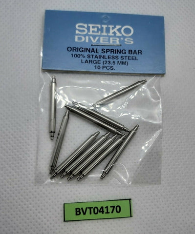 10 PCS SEIKO DIVER SPRING BAR LARGE SS 7002,6309,6306,7S26 0020 SKX007 BVT04170