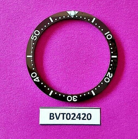 NEW SEIKO BROWN BEZEL CERAMIC INSERT DIVERS 7002 6309 7040 SKX007 WATCH BVT02420