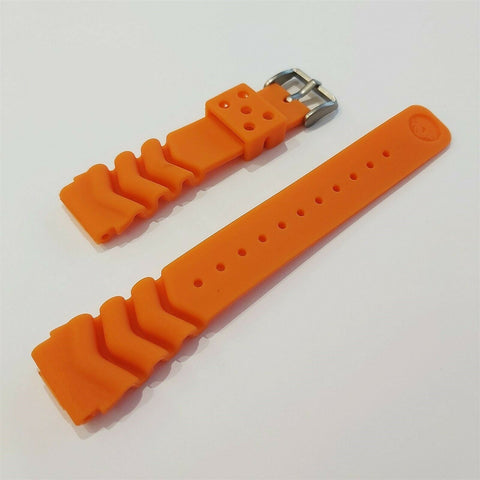 NEW FOR SEIKO RUBBER STRAP ORANGE PADI WAVE Z22 BAND 6309 SKX007 7002 DIVE WATCH