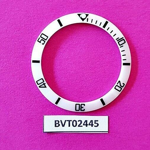 SEIKO WHITE SUBMARINE CERAMIC BEZEL SLANT INSERT SEA URCHIN SNZF17 WATCH BV2445