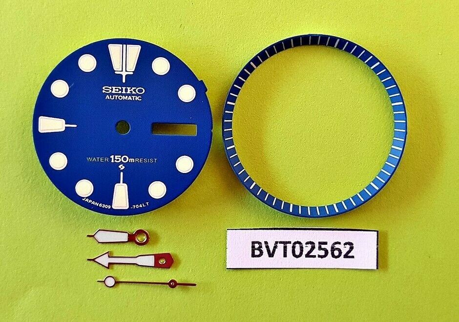 NEW SEIKO BLUE DIAL HANDS MINUTE TRACK SET FOR SEIKO 6309 7040 WATCH BVT02562