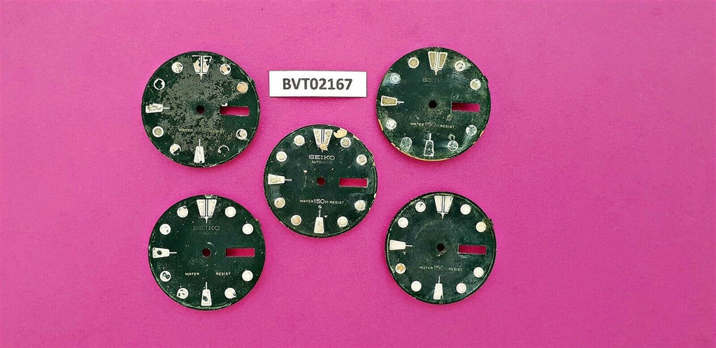 USED LOT OF 5 VINTAGE SEIKO DIAL 6309 7040 DIVE WATCH BVT02167