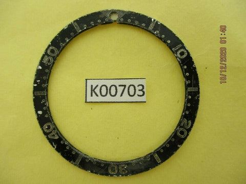USED VINTAGE SEIKO BEZEL INSERT FOR SKX007 6309 7040 7290 6306 DIVE WATCH K00703