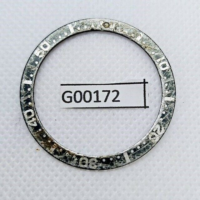 USED VINTAGE SEIKO BEZEL INSERT FOR 7002 6309 7040 7290 6306 DIVE WATCH G00172