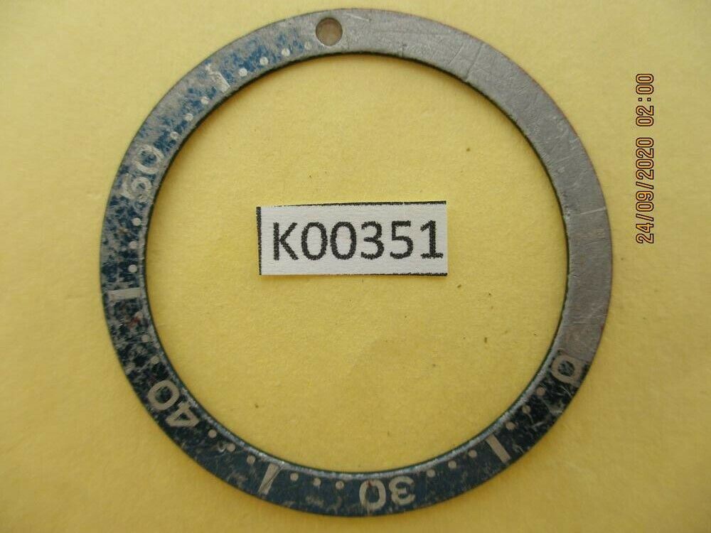 USED VINTAGE SEIKO BEZEL INSERT FOR 7002 6309 7040 7290 6306 DIVE WATCH K00351