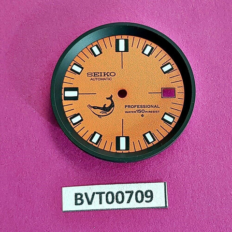 NEW SEIKO DOXA DOLPHIN ORANGE DIAL MINUTE TRACK FOR 7002 7000 WATCH BVT00709