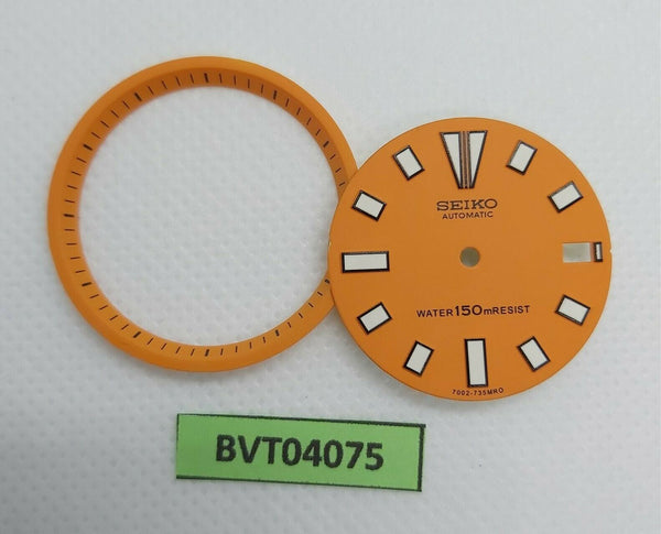 NEW AF SEIKO ORANGE DIAL MINUTE TRACK SET 7002 7000 SUPERLUME WATCH BVT04075