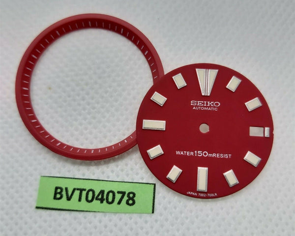 NEW AF SEIKO RED DIAL MINUTE TRACK SET 7002 7000 SUPERLUME WATCH BVT04078
