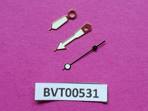 NEW SEIKO GOLD AND BLACK HANDS FOR 6309, 6306, 7002 DIVERS WATCH LUMES BVT00531