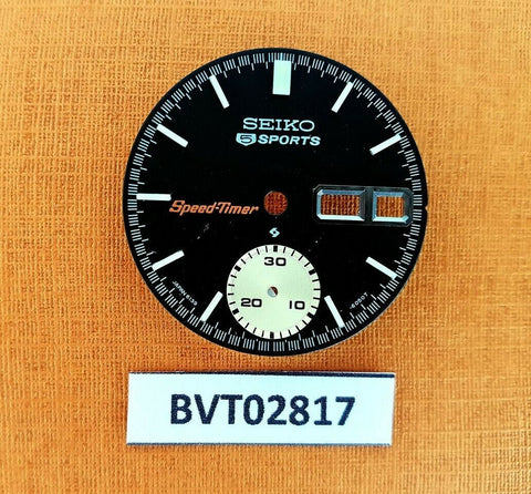 NEW SEIKO COKE 6139 6030 6032 BLACK POGUE DIAL CHRONOGRAPH EU SHIPPING BVT02817