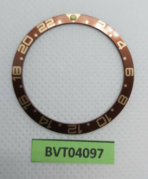 SEIKO ROOTBEER RAISED PIP INSERT GMT 7S26 0020 SKX007 6309 7040 WATCHES BVT04097