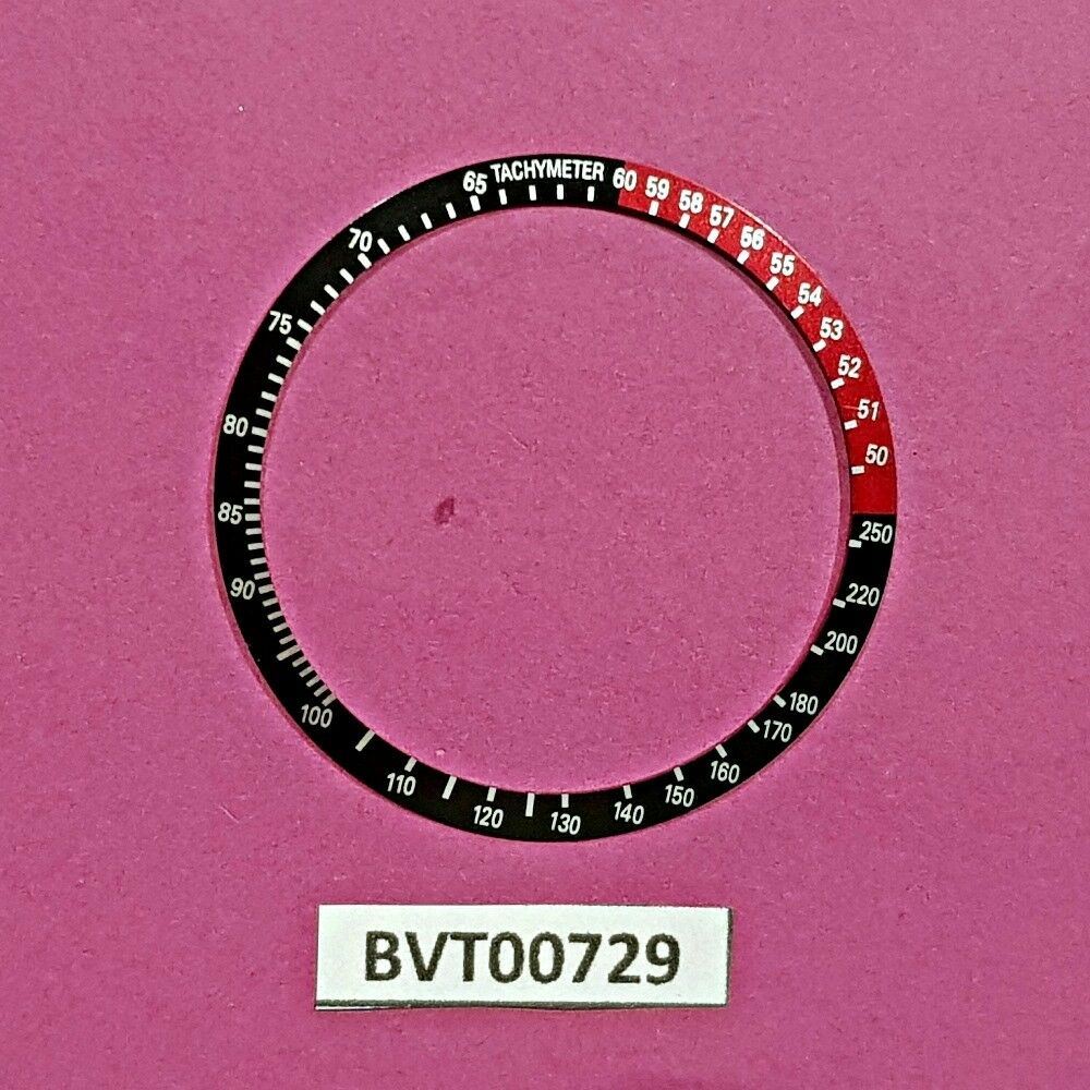 NEW SEIKO POGUE COKE BLACK RED BEZEL INSERT FOR 6139, 6139-6032 WATCH BVT00729