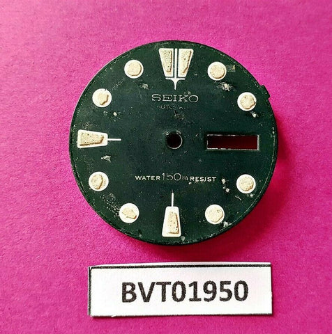 USED VINTAGE SEIKO DIAL NON BEVELED WINDOW 6309 7040 DIVE WATCH BVT01950