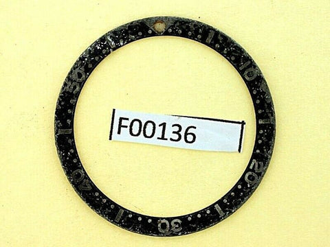USED VINTAGE SEIKO BEZEL INSERT FOR 7002 6309 7040 7290 6306 DIVE WATCH F00136