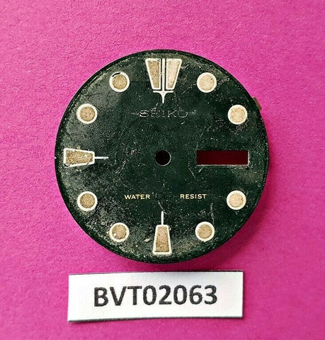 USED VINTAGE SEIKO DIAL NON BEVELED WINDOW 6309 7040 DIVE WATCH BVT02063