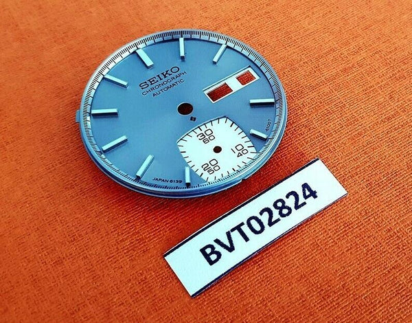 NEW AF SEIKO SILVER DIAL FOR 6139 - 6139 6040 CHRONOGRAPH WATCH BVT02824