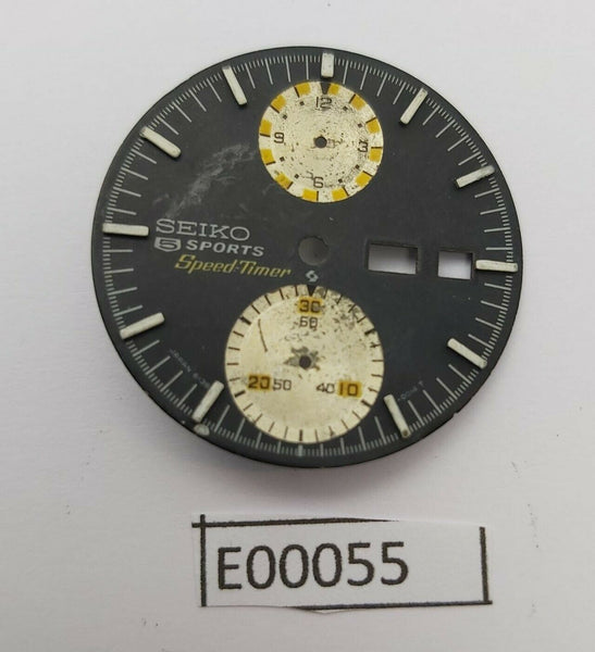 USED VINTAGE SEIKO DIAL FOR 6138 UFO CHRONOGRAPH WATCH E00055