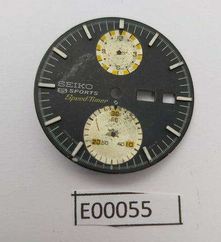 USED VINTAGE SEIKO DIAL FOR 6138 UFO CHRONOGRAPH WATCH E00055