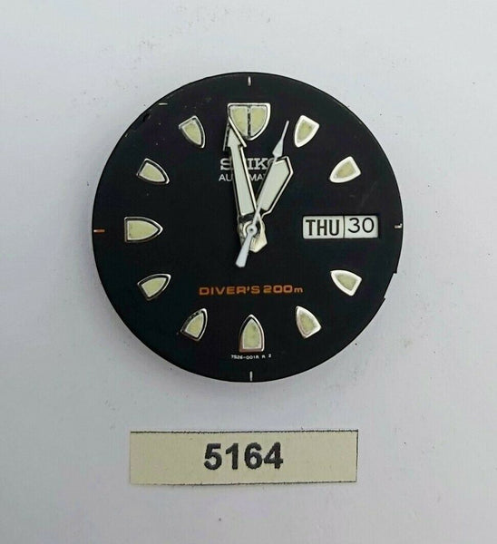USED SEIKO CALIBER 7S26 AUTO MOVEMENT W/ DIAL HANDS 7S26 0010 MIDSIZE BVT05164