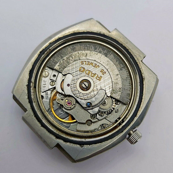 PROJECT FIX RADO FURKA TRAVEL SS THICK LUGS DAY DATE EU SHIP MENS WATCH NR