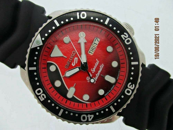 PROJECT TO FIX 97 SEIKO 7S26 0020 SKX007 BRIAN MAY DAY DATE 7D0410 AUTO WATCH