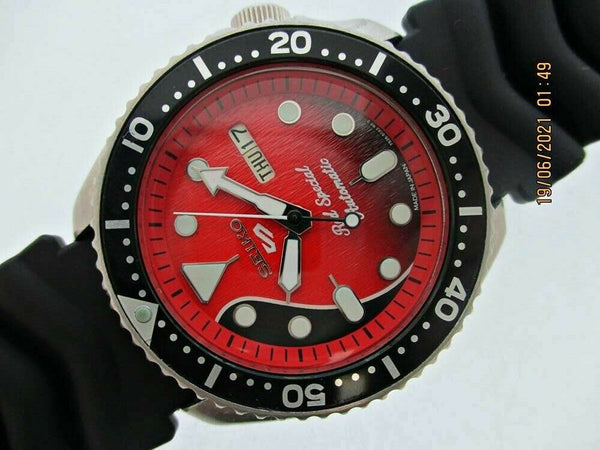 PROJECT TO FIX 97 SEIKO 7S26 0020 SKX007 BRIAN MAY DAY DATE 7D0410 AUTO WATCH