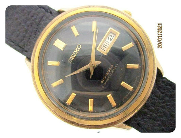 67' SEIKO BUSINESS A 8346 9000 AUTO MENS GOLD 7414216 EU SHIP SERVICED WATCH